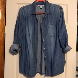 Denim button up